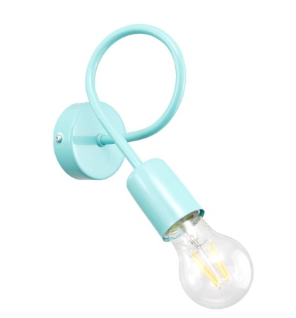 Kinkiet turkus loft pastel kopia